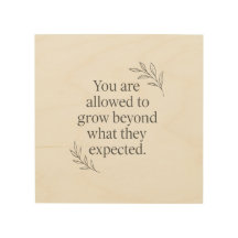 You Are Allowed to Grow – Empowering Wall Art for 