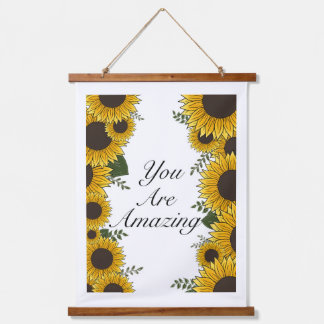 You are amazing wandteppich mit holzrahmen