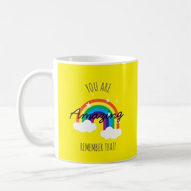 You Are Amazing - Yellow Mug Kaffeetasse (Links)