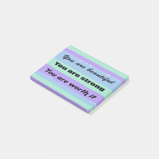 You are Beautiful Post-it Klebezettel (angewinkelt)