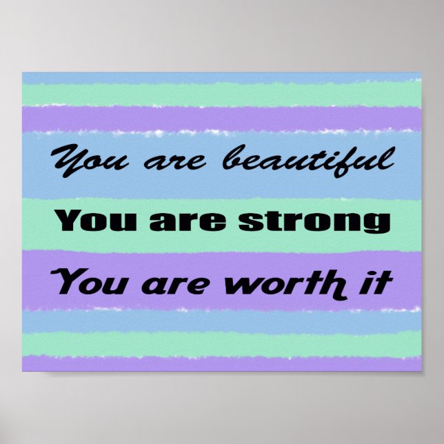 You are Beautiful Poster (Vorne)