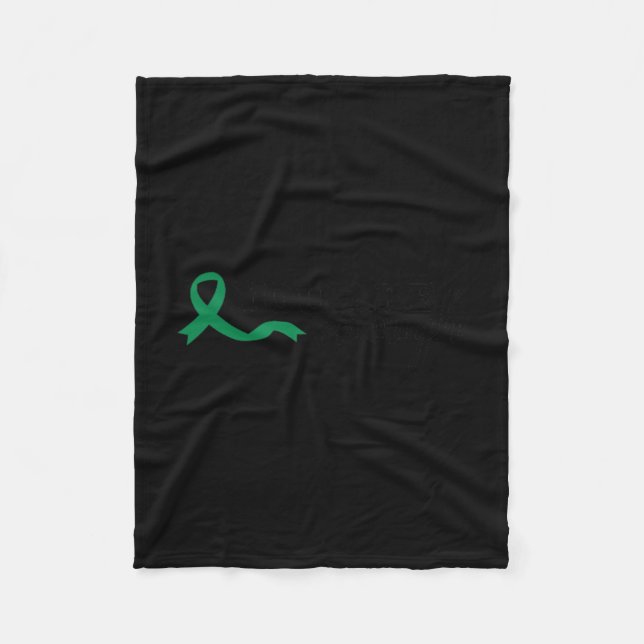 You Are Enough Mental Health Green Ribbon Suicide  Fleecedecke (Vorderseite)