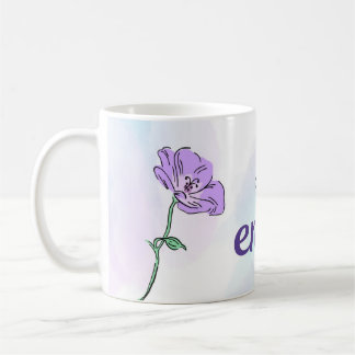 You Are Enough Mug | Minimal Purple Design Kaffeetasse