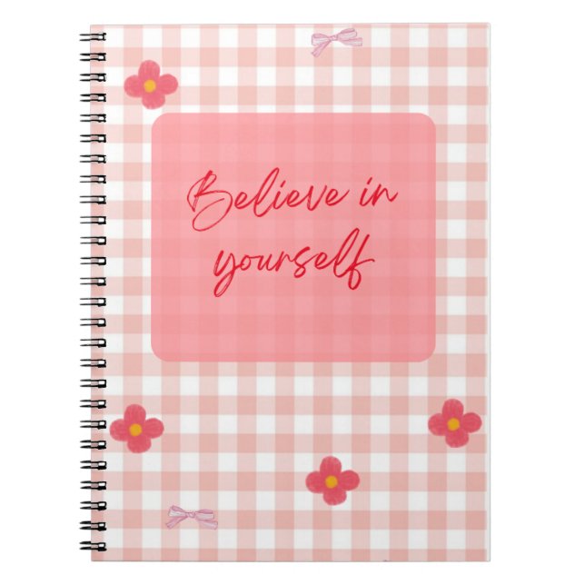 You Are Enough" Pink Motivational Journal   Notizblock (Vorderseite)