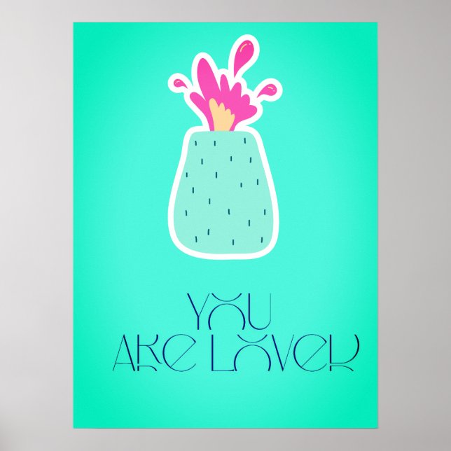You Are Loved Nursery Wall Art Print Poster (Vorne)