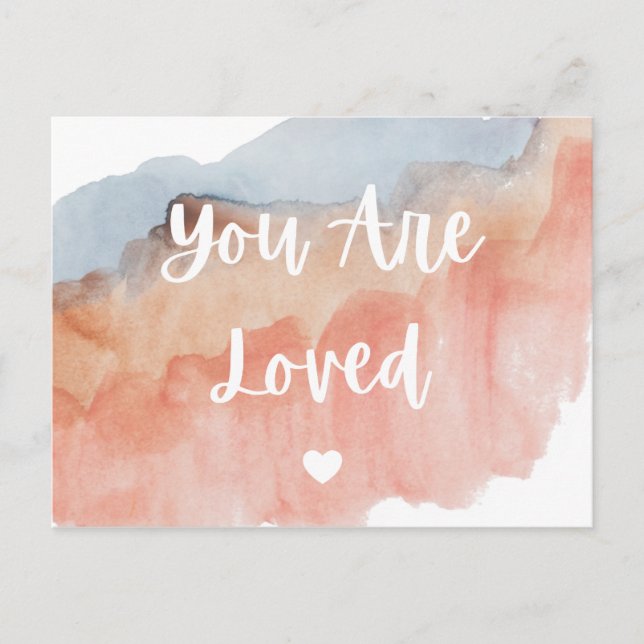 You Are Loved Postcard Postkarte (Vorderseite)