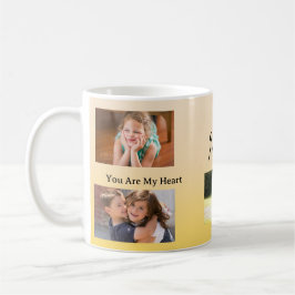 You Are My Heart – Four Photo Gift for Mom Kaffeetasse