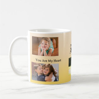 You Are My Heart – Four Photo Gift for Mom Kaffeetasse