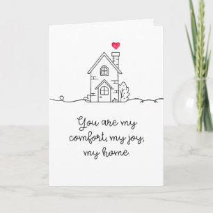 You Are My Home Folded Karte