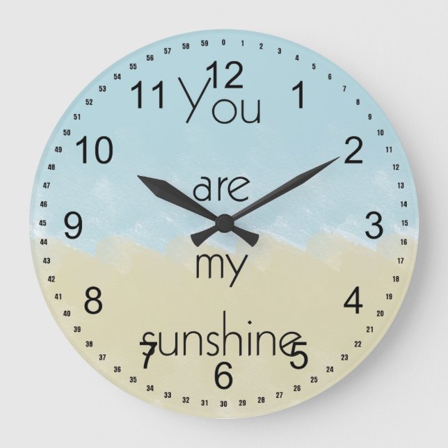 You Are My Sunshine Große Wanduhr (Vorderseite)