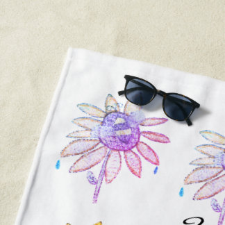 "You are my Sunshine" serviette de plage en vitrai