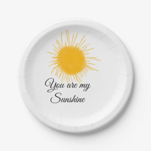 you are my sunshine yellow orange sun rays add nam pappteller