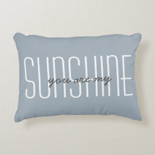 You Are My Sunshine Zitat Cute Blue Typografie Dekokissen