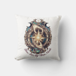 You Are My True North Celestial Compass T-Shirt Kissen