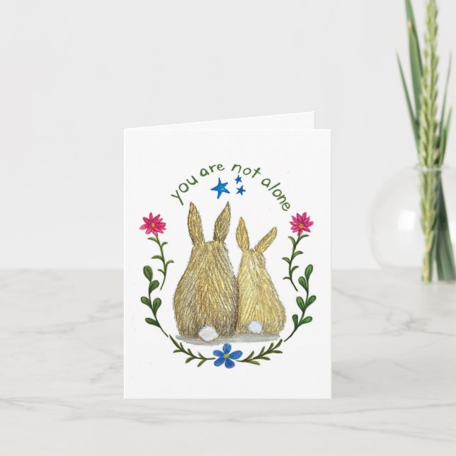 You Are Not Alone Greeting Card Karte (Vorderseite)