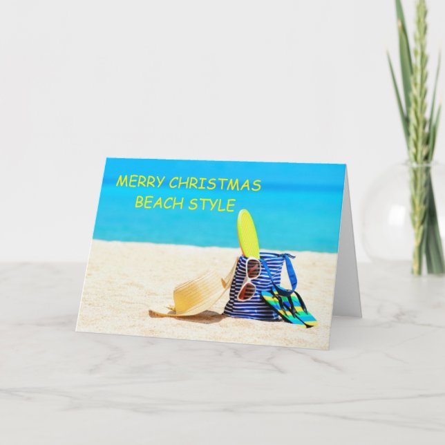 YOU ARE "SPECIAL" BEACHY CHRISTMAS GREETING KARTE (Vorderseite)