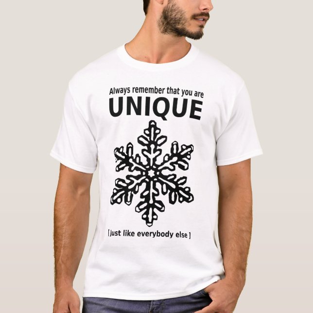You are unique T-Shirt (Vorderseite)