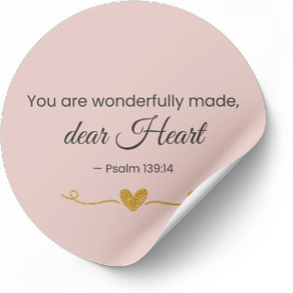 You Are Wonderfully Made Christian Sticker 