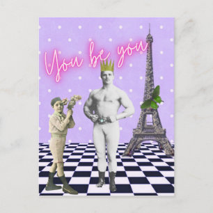 You Be You Empowering Pop Art Postkarte