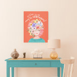 You Belong Among the Wildflowers Floral Lady Art Leinwanddruck<br><div class="desc">A beautiful wall art canvas print as unique as you are! Brighten your space with our blooming wildflower lady art canvas print. Hand-painted and oh-so-lovely,  this art features a stunning lady with a whimsical wildflower hairdo. Original handprinted artwork and design by Moodthology Papery.</div>