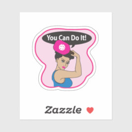 You Can Do It Pickleball (L) Aufkleber