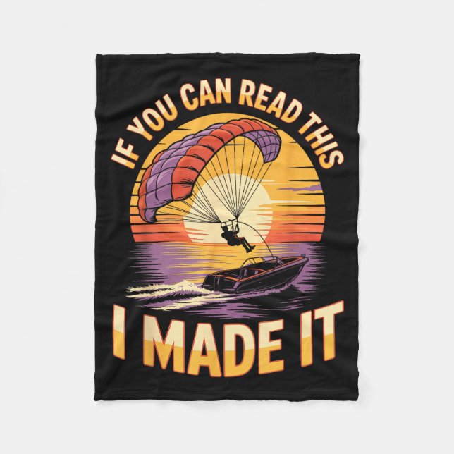 You Can Read This Parasailer Paragliding Boating P Fleecedecke (Vorderseite)