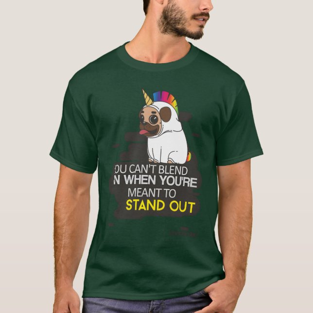 You Cant Blend In When You Were Borno Stand funny T-Shirt (Vorderseite)