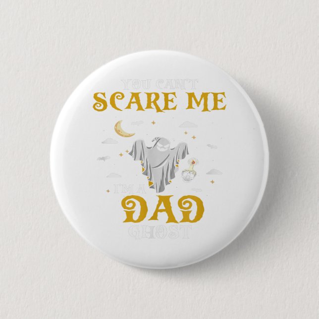 You Can't Scare Me I'm A GRANDMA Ghost Funny Prese Button (Vorderseite)