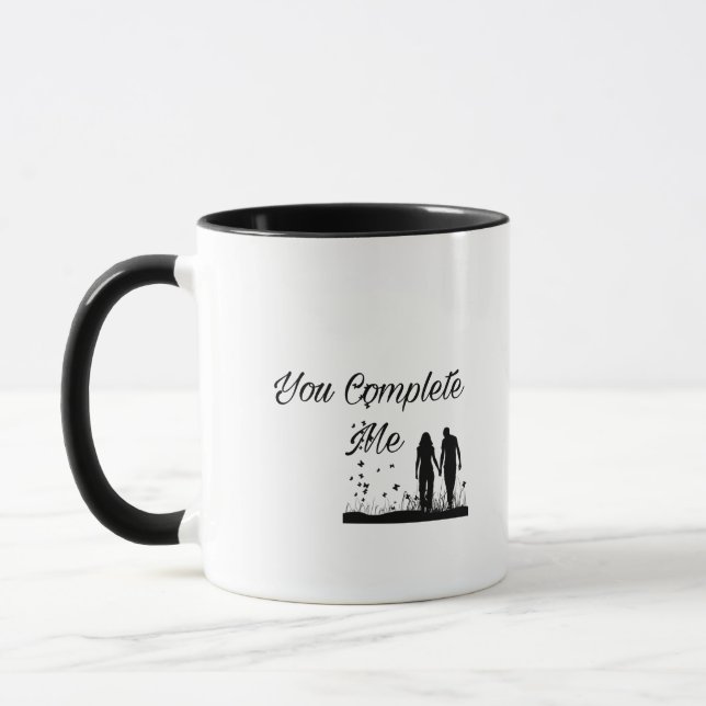You Complete Me - Romantic Love Mug (Gauche)