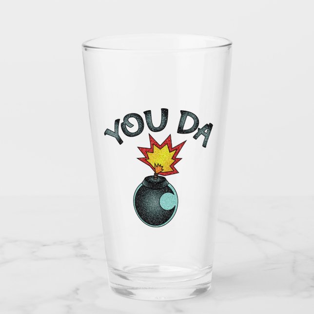 You Da Glitzer Bomb Glas (Vorderseite)