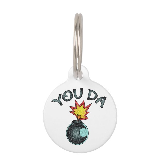 You Da Glitzer Bomb Haustiermarke (Vorderseite)
