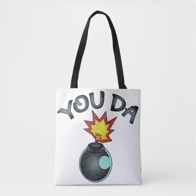 You Da Glitzer Bomb Tasche (Vorderseite)
