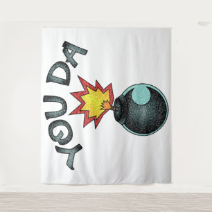 You Da Glitzer Bomb Wandteppich