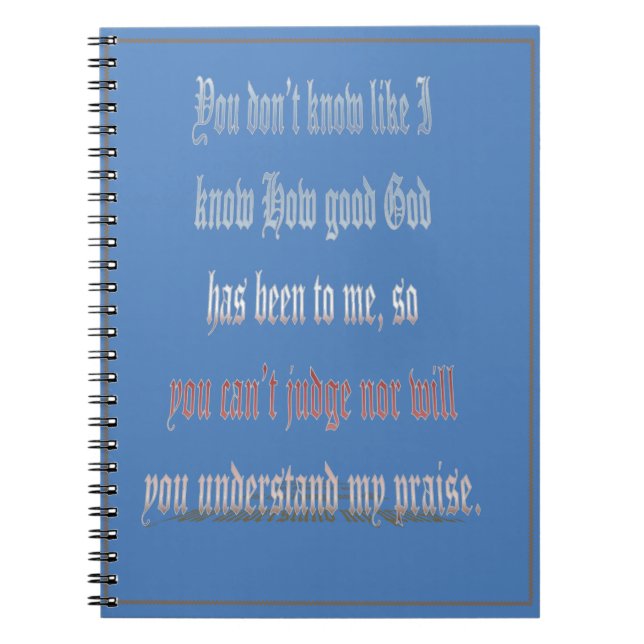 You Don't Know - Journal Notizblock (Vorderseite)