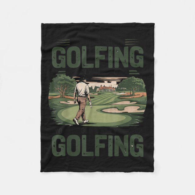 You Don't Stop Golfing When You Get Old Motivation Fleecedecke (Vorderseite)