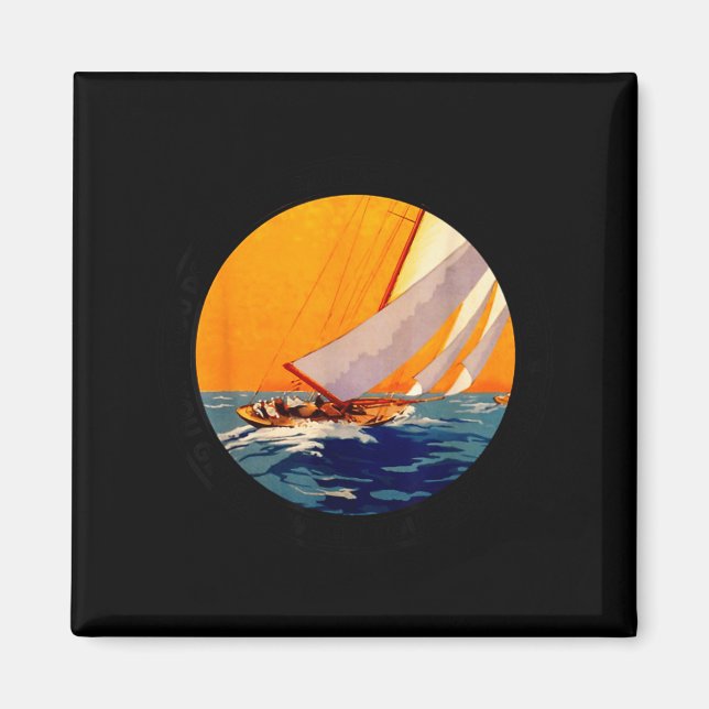 You Don't Stop Sailing When You Get Old Funny Old  Magnet (Vorne)