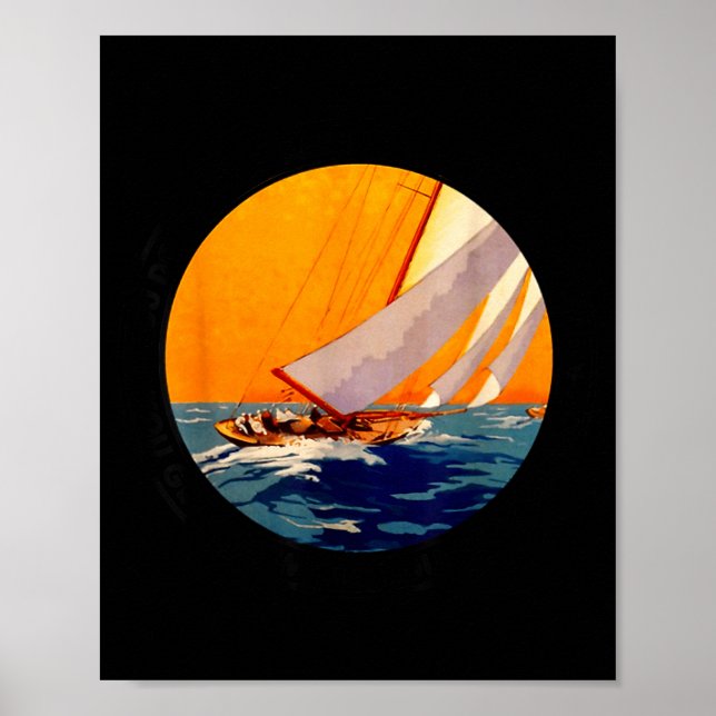 You Don't Stop Sailing When You Get Old Funny Old  Poster (Vorne)