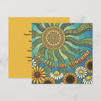 You Feel Like Sunshine Personalized Card Feiertagskarte