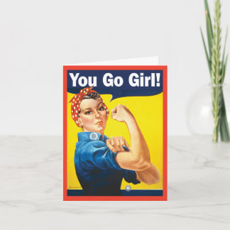 You Go Girl mit Klassiker Rosie der Niveter Karte