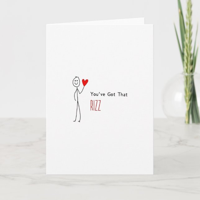 You Got That Rizz Funny Card Karte (Vorderseite)