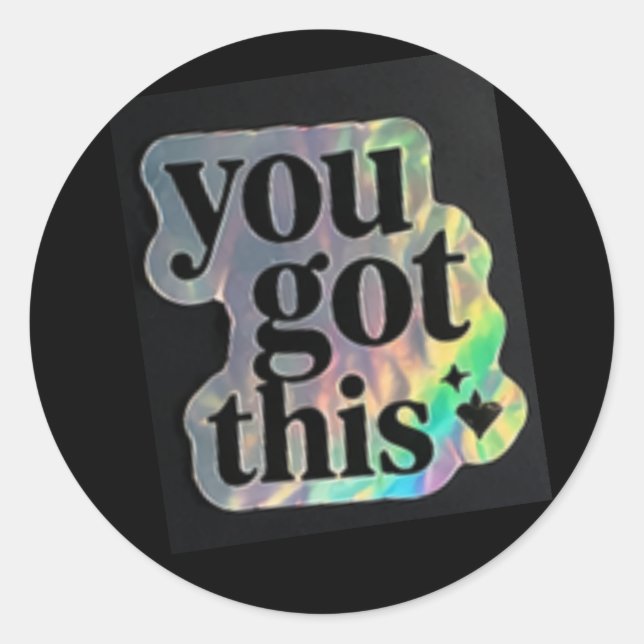 You got this sticker (Vorderseite)