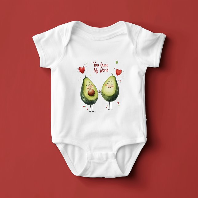 You Guac My World Valentine's Day Baby Strampler (Von Creator hochgeladen)