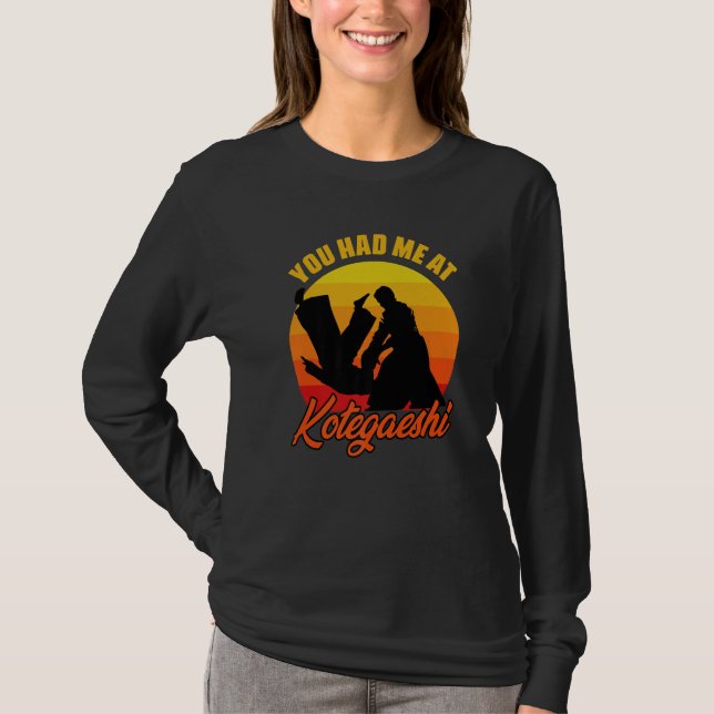 You Had Me At Retro Kotegaeshi Sunset Aikido Marti T-Shirt (Vorderseite)
