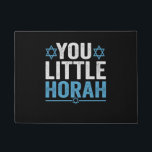 You Little Horah Hanukkah Funny Jewish Saying Gift Fußmatte<br><div class="desc">chanukah, menorah, hanukkah, dreidel, jewish, Chrismukkah, holiday, horah, christmas, </div>
