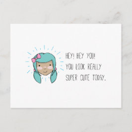 "You look niedlich" Postcard (Art by Em Somerville Postkarte
