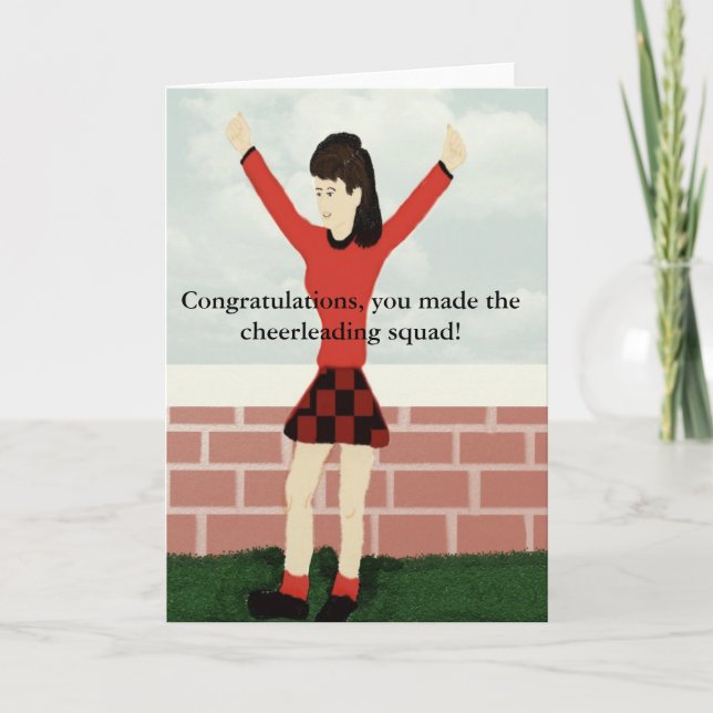 You made the cheerleading squad Card Karte (Vorderseite)