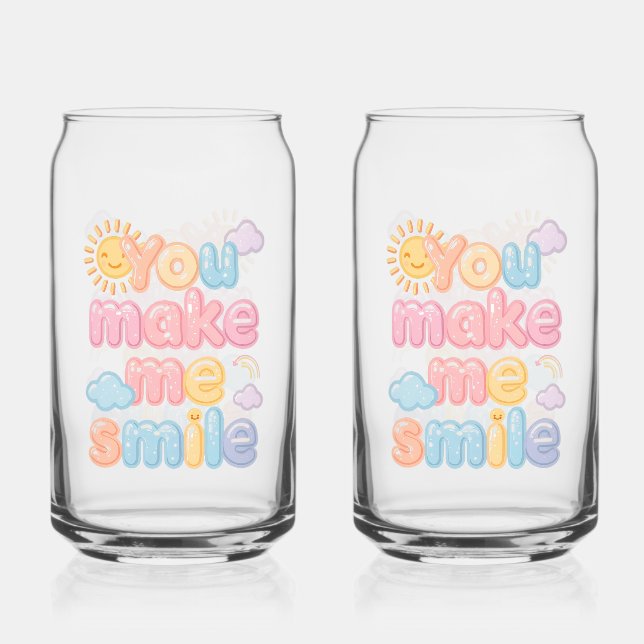 "You Make Me Smile" with Sun and Clouds (Recto)