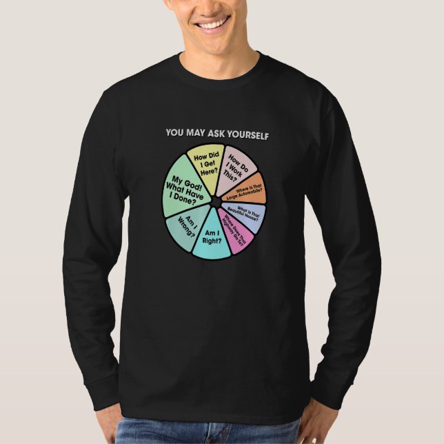 You May Ask Yourself Classic 80's Pop Music Retro  T-Shirt (Vorderseite)