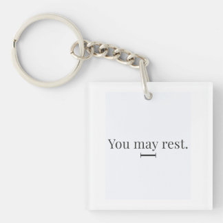 "You May Rest" Keychain Schlüsselanhänger