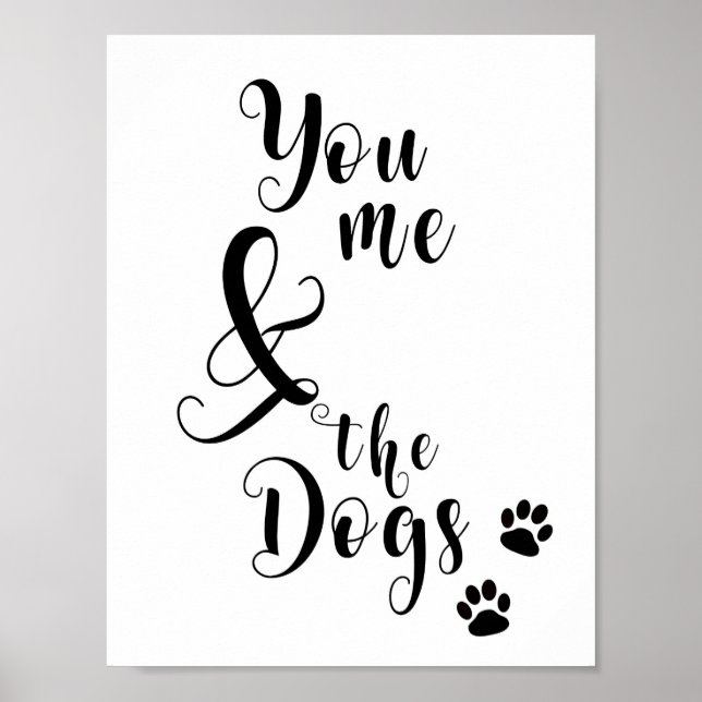 You me and the Dogs, Family and dog Poster (Vorne)